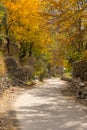 Autumn season in Hunza valley, Gilgit Baltistan, Pakistan Royalty Free Stock Photo