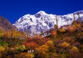 Autumn season in Hunza Valley, Pakistan Royalty Free Stock Photo