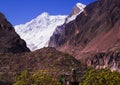 Autumn season in Hunza Valley, Pakistan Royalty Free Stock Photo