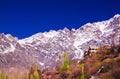 Autumn season in Hunza Valley, Pakistan Royalty Free Stock Photo