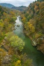 Autumn Season View of Roanoke River Gorge Royalty Free Stock Photo