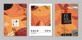 Autumn seasonal banners, booklets, placards and magazine covers