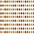 Autumn Seasonal pattern background with colourful  leaves Royalty Free Stock Photo