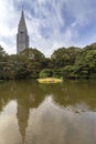 Autumn in Shinjuku Gyoen, a large park and garden in Tokyo, Japan