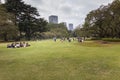 Autumn in Shinjuku Gyoen, a large park and garden in Tokyo, Japan