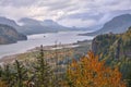 Autumn showers in the Columbia Gorge Oregon