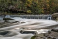 Autumn Silky Waterfall Olmsted Falls Ohio Royalty Free Stock Photo