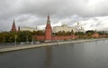 Autumn skies over the Kremlin, Moscow, Russia