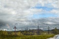 Autumn sky above Serafimo-Diveevsky monastery