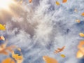 AUTUMN SKY AND ANGEL CLOUDS