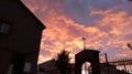 Autumn sky cemetry