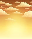 Autumn sky theme background 1 Royalty Free Stock Photo
