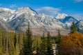 Autumn snow on the mountains in Peter Lougheed Provincial Park, Aberta