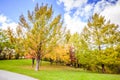 Autumn in Spa Gardens Oberlaa in Vienna