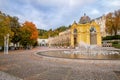 Autumn in spa town Marianske Lazne Marienbad Royalty Free Stock Photo