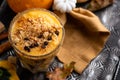 Autumn spiced pumpkin pie smoothie