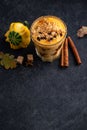 Autumn spiced pumpkin pie smoothie