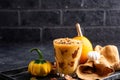 Autumn spiced pumpkin pie smoothie