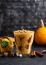 Autumn spiced pumpkin pie smoothie