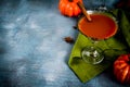 Autumn spicy pumpkin martini