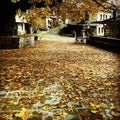 Autumn square of Tsepelovo Royalty Free Stock Photo