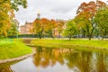 Autumn St. Petersburg. View of the Mikhailovsky Castle