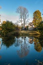 Autumn in St Petersburg.World turned upside down Royalty Free Stock Photo