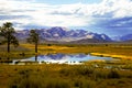 Autumn steppe prairie landscape