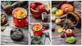 Autumn still-life collage Royalty Free Stock Photo