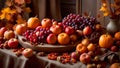 Autumn Still Life of Fruit and Nuts