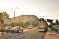 Autumn street photography in Bucharest with public transport.