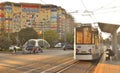 Autumn street photography in Bucharest with public transport.