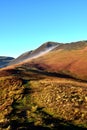 Autumn sumlight on Grisedale Pike Royalty Free Stock Photo