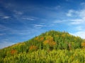 Autumn, summer hill Landscape Royalty Free Stock Photo