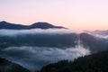 Autumn sunrise from Clingmans Dome, Great Smoky Mountains National Park Royalty Free Stock Photo