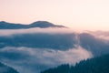 Autumn sunrise from Clingmans Dome, Great Smoky Mountains National Park Royalty Free Stock Photo