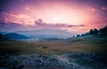 Autumn sunset in kashmir