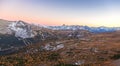 Autumn Sunset Landscape in Banff National Park Royalty Free Stock Photo