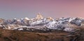 Autumn Sunset Landscape in Banff National Park Royalty Free Stock Photo