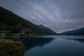 Autumn Sunset , Ledro lake Royalty Free Stock Photo