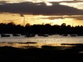 Autumn sunset over Itchenor, Chichester harbour.