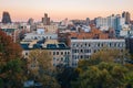 Autumn sunset view over Harlem from Morningside Heights in Manhattan, New York City Royalty Free Stock Photo