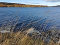 Autumn in Sweden, lake in Ostersund