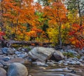 Autumn on the swift river Royalty Free Stock Photo