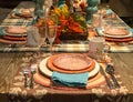 Autumn tablesetting Royalty Free Stock Photo