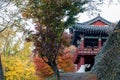 Autumn and the Temple - Naejangsan South Korea Royalty Free Stock Photo