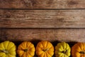 Autumn thanksgiving background with fancy pumpkins