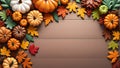 Autumn or Thanksgiving decoration background