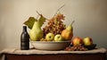 Autumn Thanksgiving Still Life Vintage Photography AI Generated