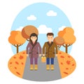 Autumn theme illustrtion Royalty Free Stock Photo